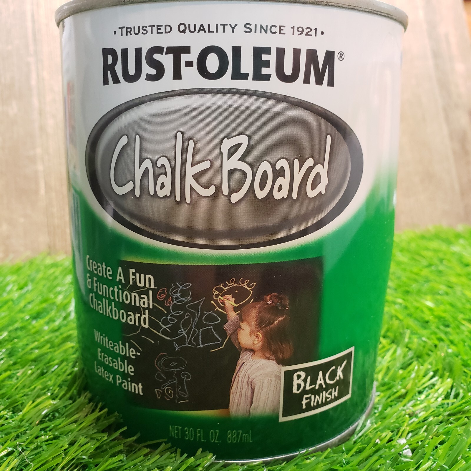 Rust-Oleum 206540 CHALKBOARD Paint – BLACK – Dented can – 30 oz