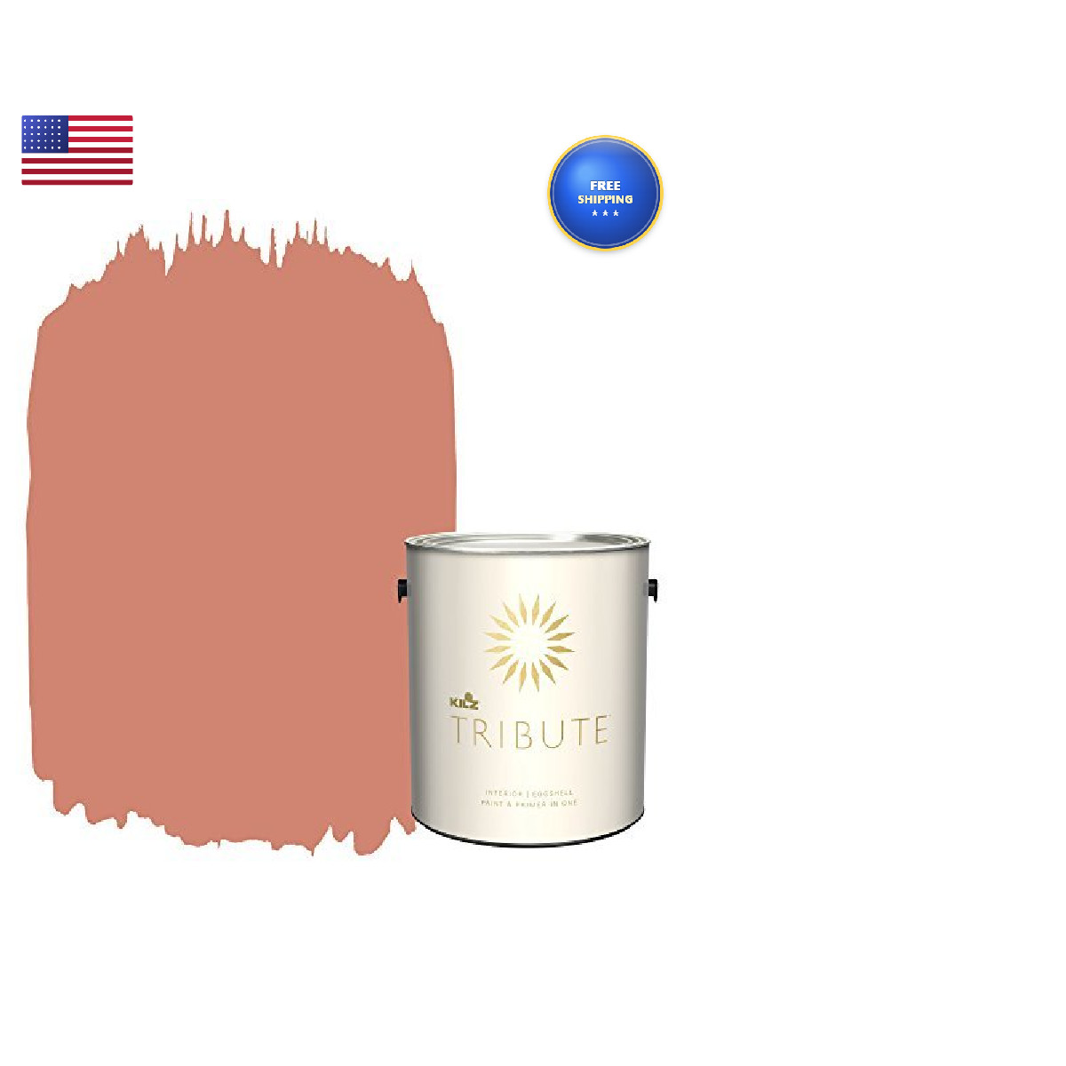 Kilz Tribute Paint Premiumr Interior Eggshell Baked Terra Cotta 1 Gallon