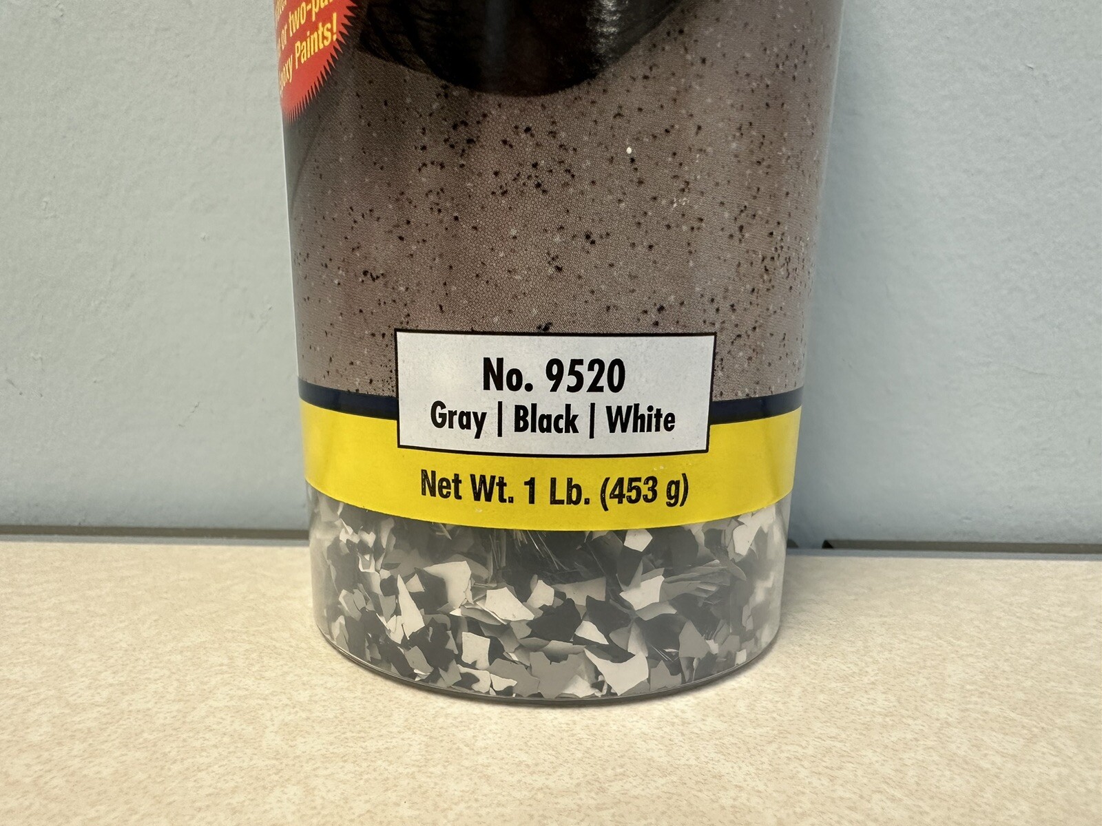 SealKrete Epoxy-Seal Decorative Flakes, Epoxy Floor Flakes, Gray/Black/White, 1#