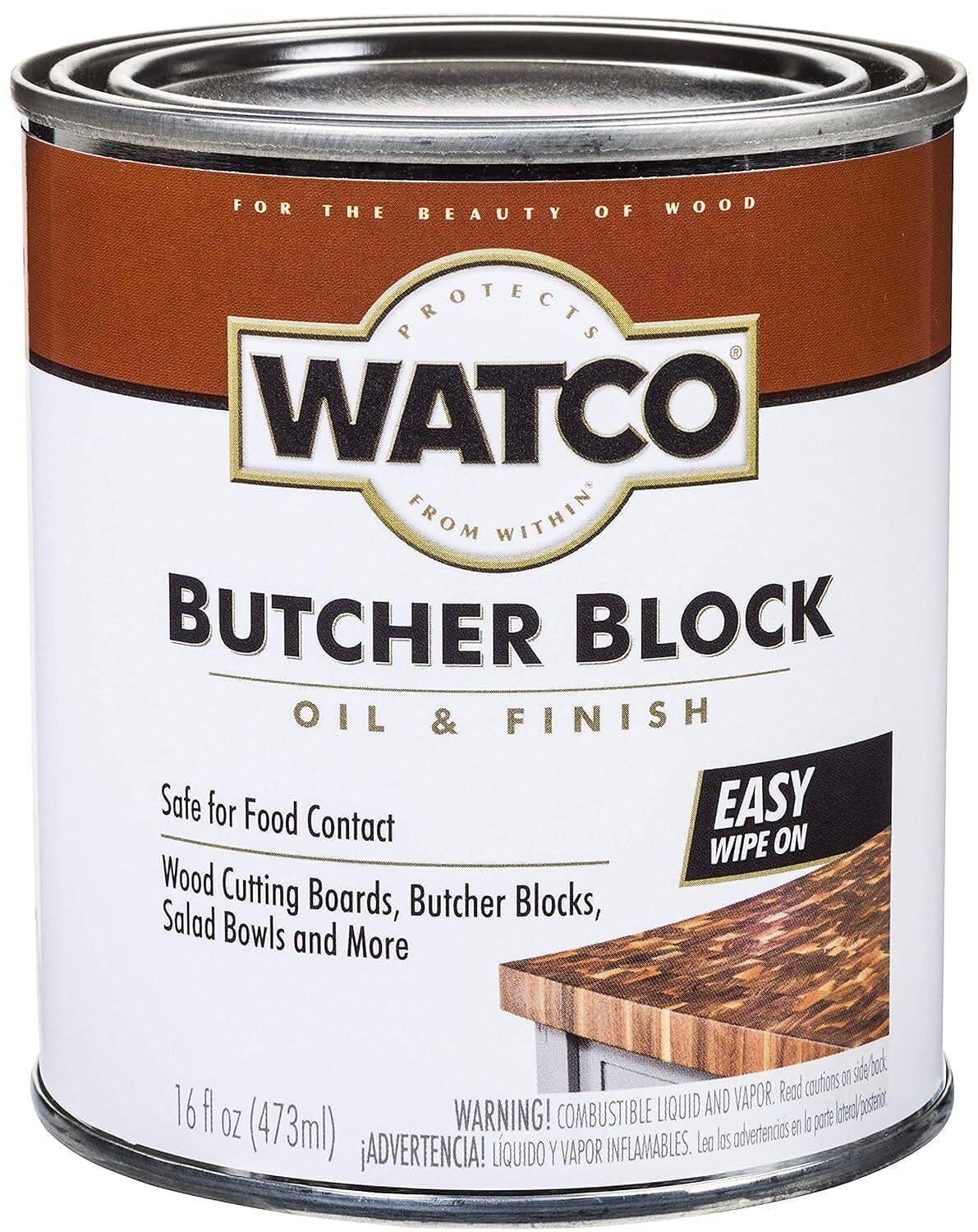 Watco 241758 Butcher Block Oil & Finish 16 oz Clear