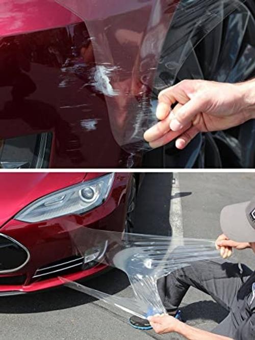 Clear Gloss Paint Protection Bulk Vinyl Wrap Film (24″ 24″ x 54″ (Large Roll)