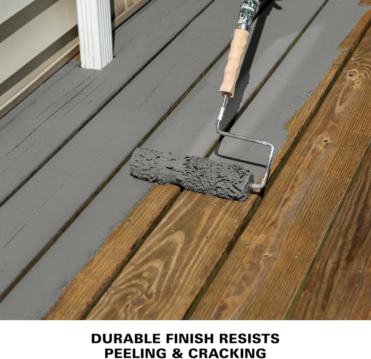 over Armor Textured Solid Coating Resurfacer for Wood, Composite and Concrete Su