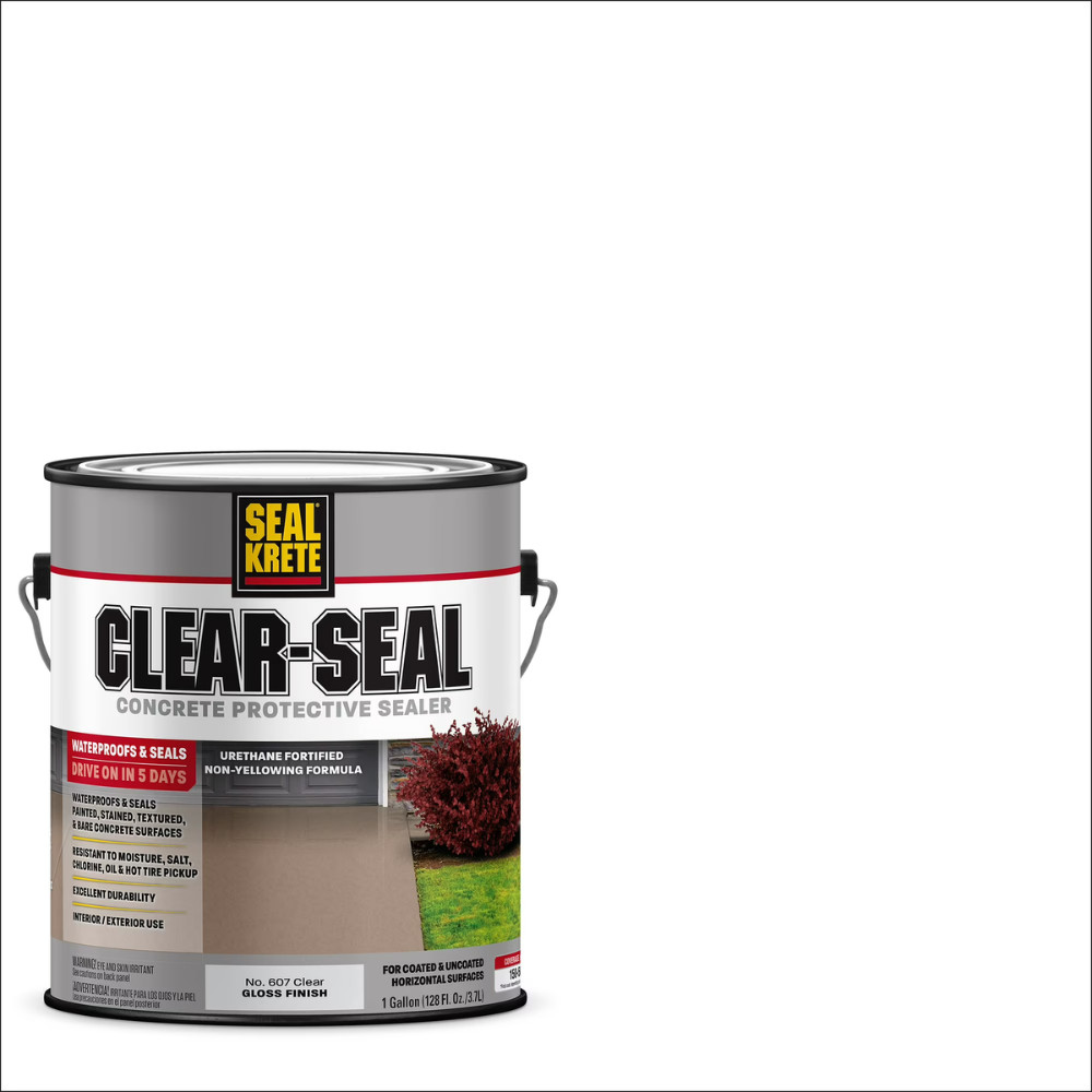 Clear-Seal, Seal-Krete Gloss Concrete Protective Sealer-607001, Gallon, 1 Pack