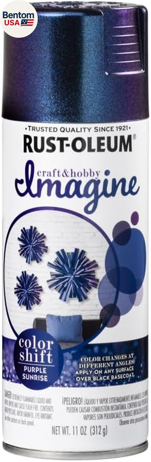 Imagine Craft & Hobby Color Shift Spray Paint Purple Sunrise, 11 Oz.