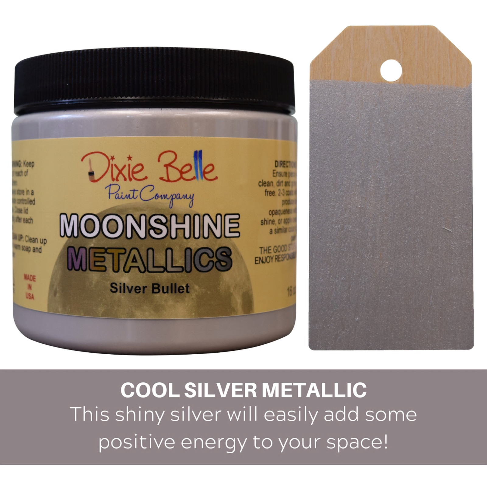 Dixie Belle Moonshine Metallic Paints 16oz 5 Colors