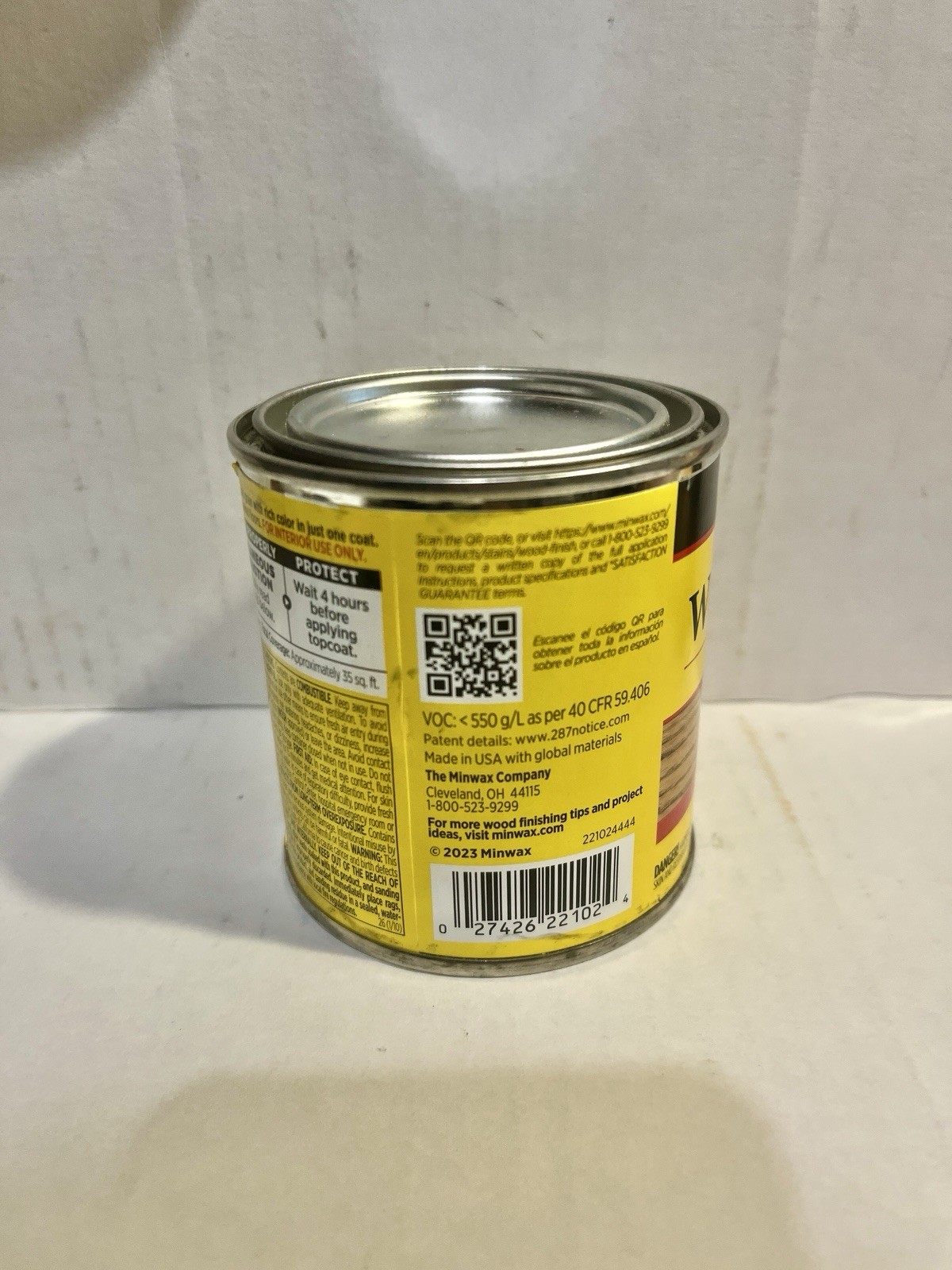 Minwax Wood Finish Golden Oak Wood Stain / Sealer, 8 oz can
