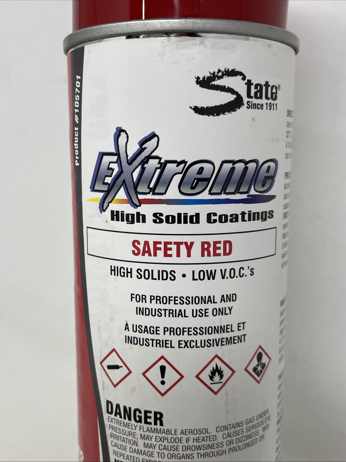 Lot Of 11 State Industrial Extreme High-Solids Paints Safety Red 16oz 105702 VD