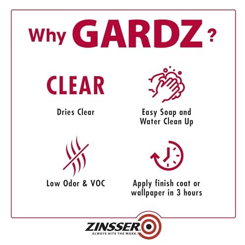 Gardz Water-Based Solution Surface Sealer – Clear – Qt 02304