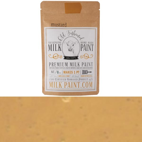 Old Fashioned Milk Paint Mustard Color Model 1050 Pint
