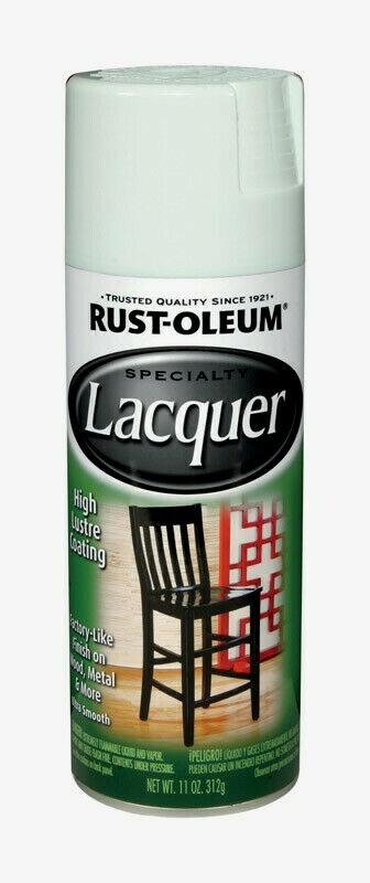 Rust-Oleum Specialty LACQUER Spray Paint 11oz GLOSS WHITE Factory Finish 1904830