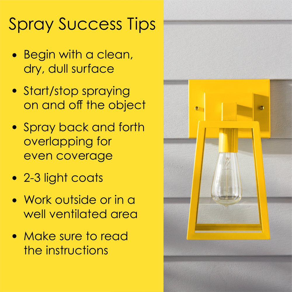 Rust Protection All Surfaces Gloss Sunbeam Yellow Spray Paint In/Outdoor 12 Oz