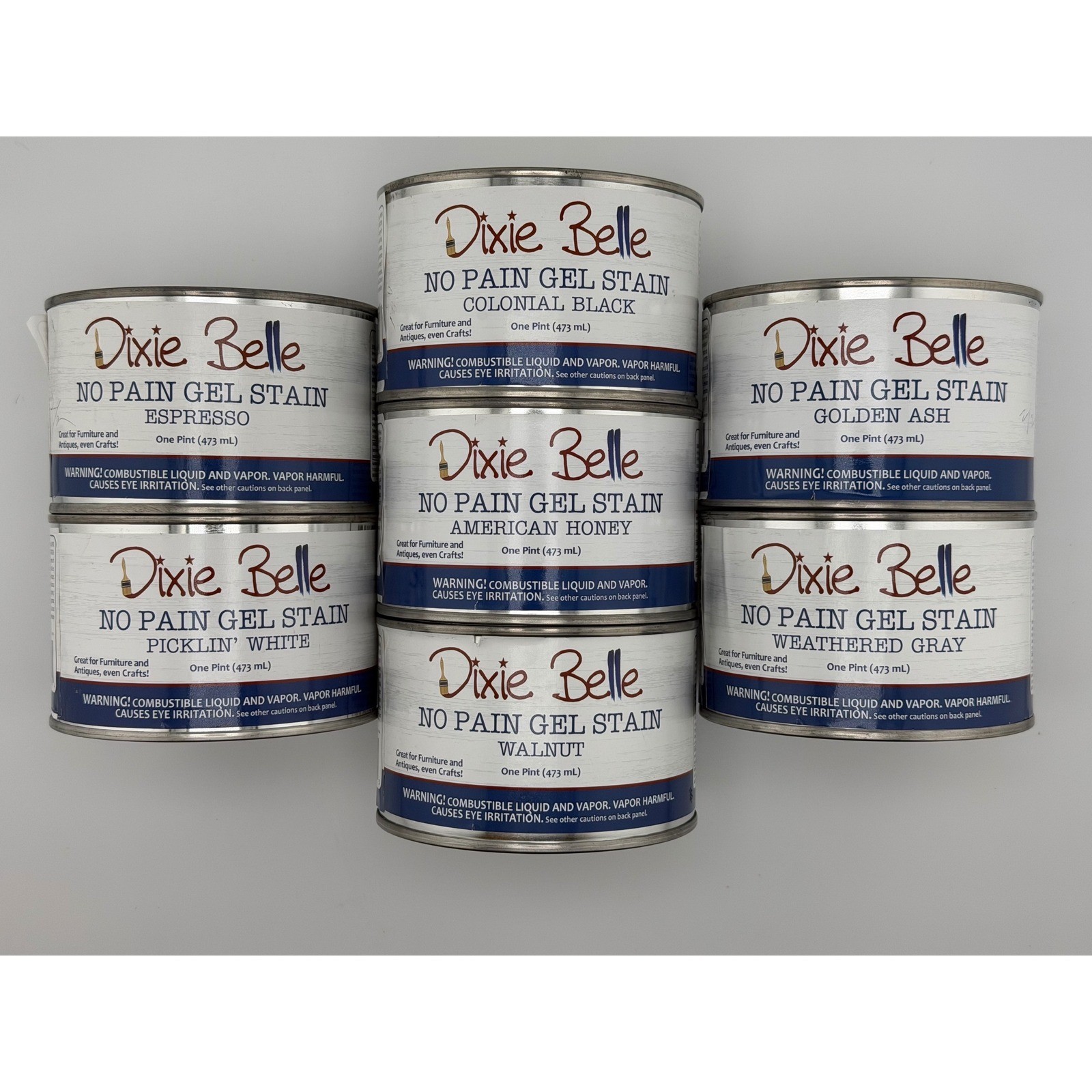 Dixie Belle No Pain Gel Stain 1 Pint 473ml Oil Based Furniture Stain Pick Color