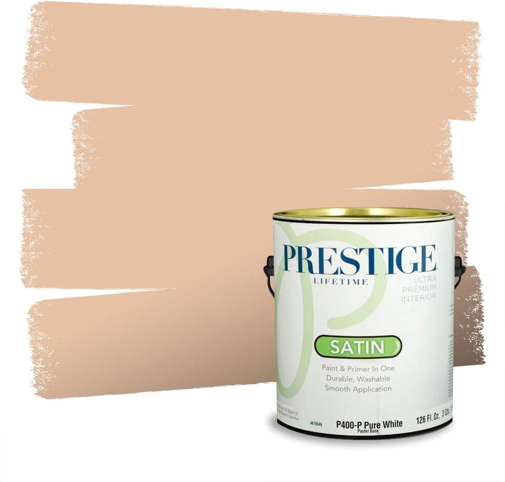 Interior Paint Acrylic Latex One-Coat Satin Finish Low VOC Washable