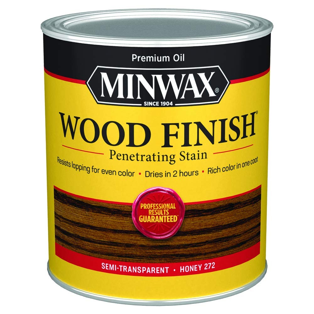 Minwax 700494444 Wood Finish 1 Quart Honey Wood Tone Quart Stain Wood Finish