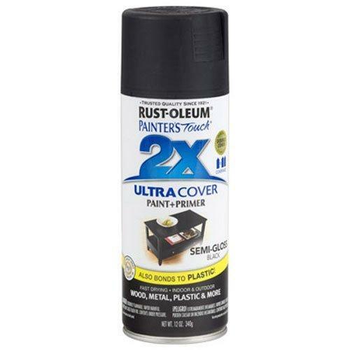 Rust-Oleum 249061 Painter’s Touch Multi Purpose Spray Paint, 12-Ounce, Black