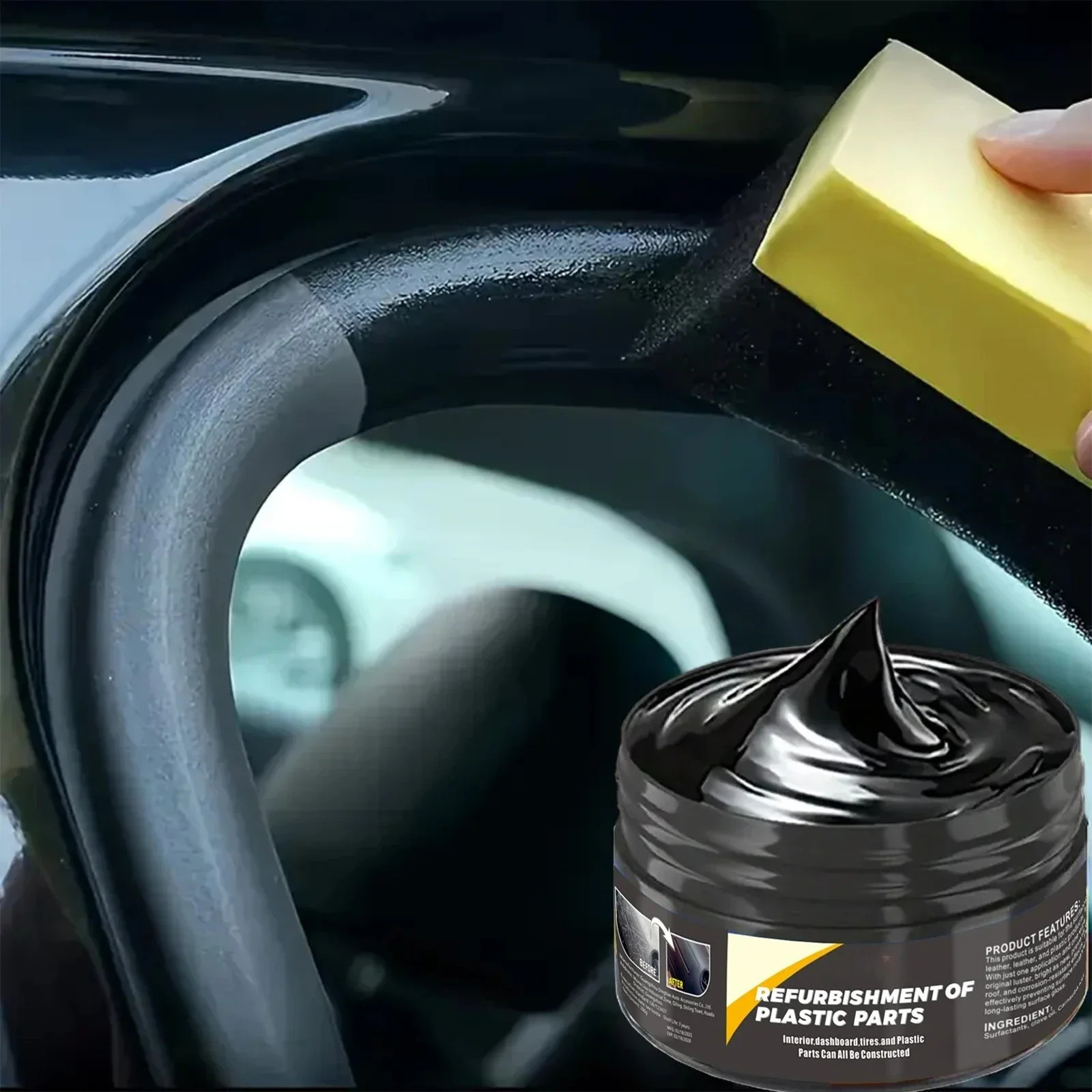 Car interior repair paste, interior and exterior plastic polishing wax, scratch