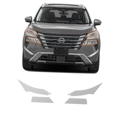 Precut Paint Protective Film for 2024-2025 Nissan Rogue 8.5 Mil Headlights 4Pcs