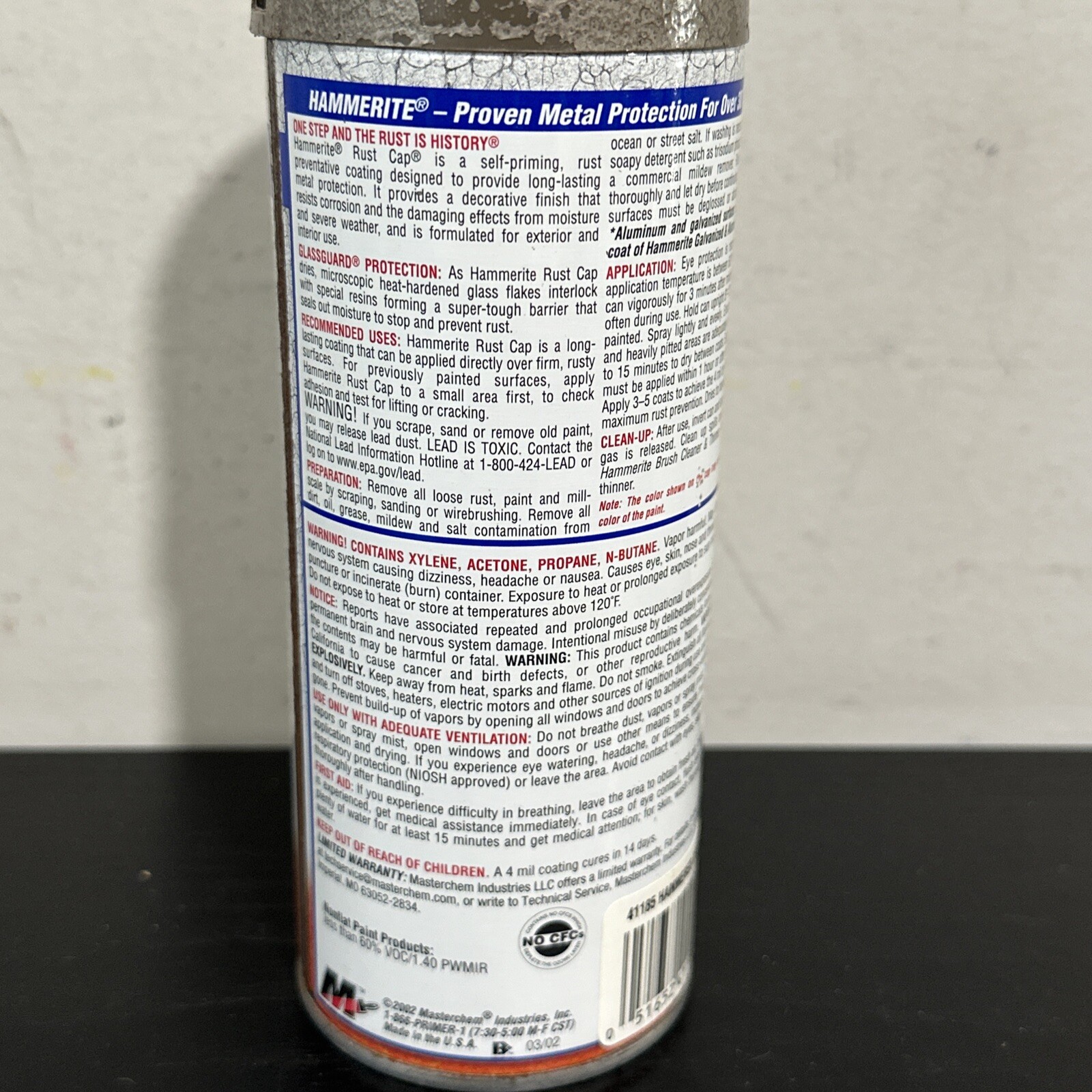[ 1 Can ] Hammerite Hammered Finish Rust Cap Spray Paint 12 Oz – Hammered Bronze