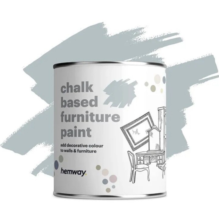 Hemway CHALK BASED Furniture Paint Matt Finish Shabby Chic Vintage Duck Egg Blue