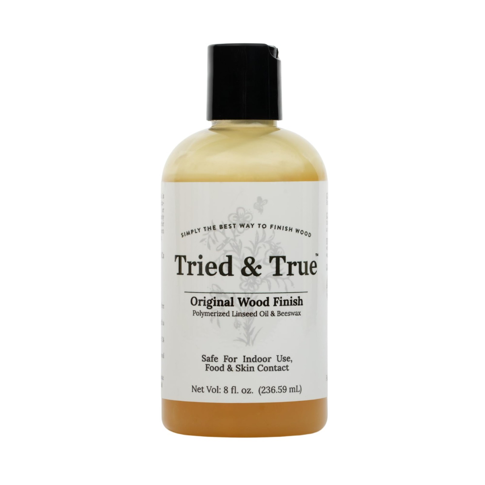 Tried & True Original Wood Finish, 8 oz. Linseed Oil & Beeswax Blend, Ideal …