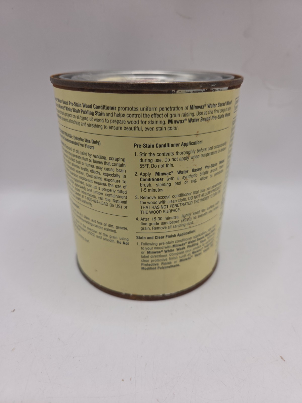 1 Qt Minwax Waterbased Pre Stain Wood Conditioner