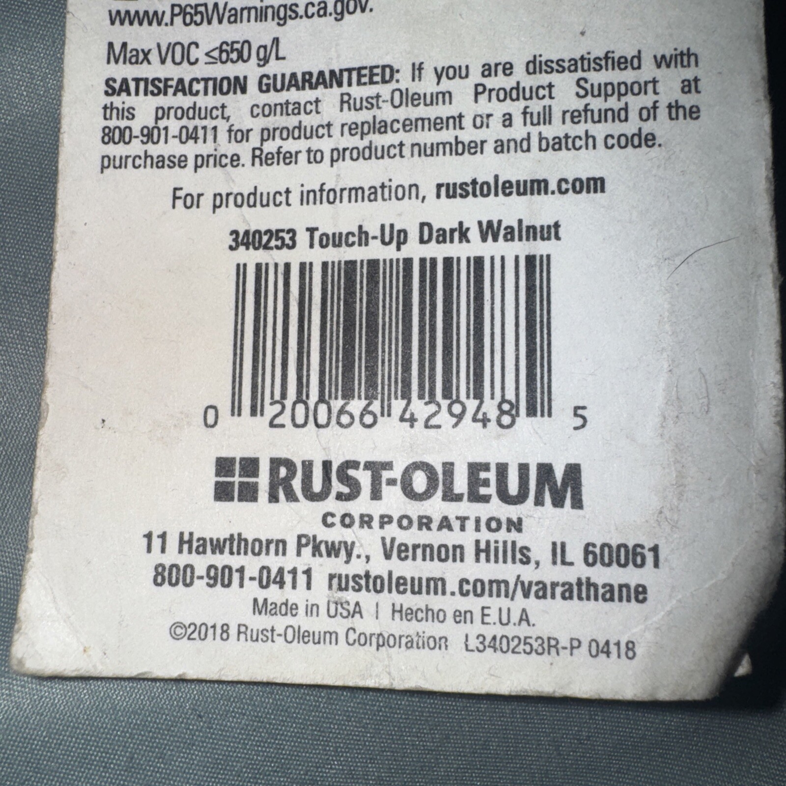 RustOleum Varathane Classic Wood Stain Touch-Up Marker Dark Walnut .33 FL Oz