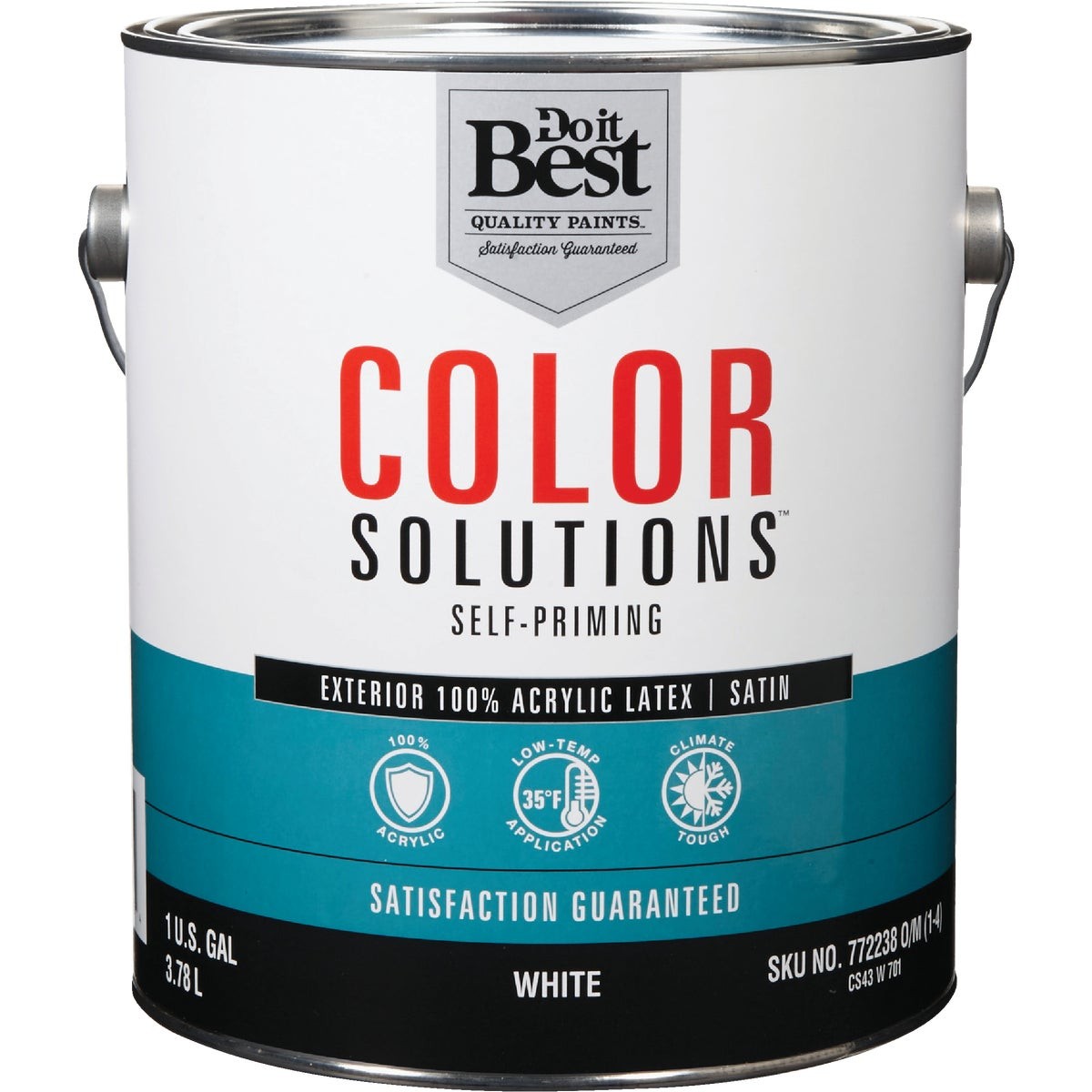 Do it Best Color Solutions 100% Acrylic Latex Self-Priming Satin Exterior House