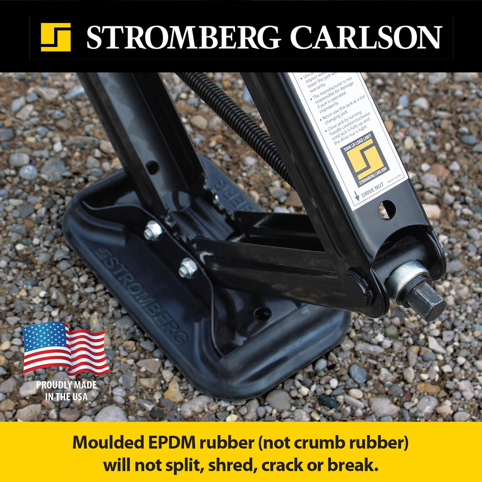 Stromberg Carlson Rv Jack Pads 2-Pack Scissor Jack Shoe For Trailer Leveling