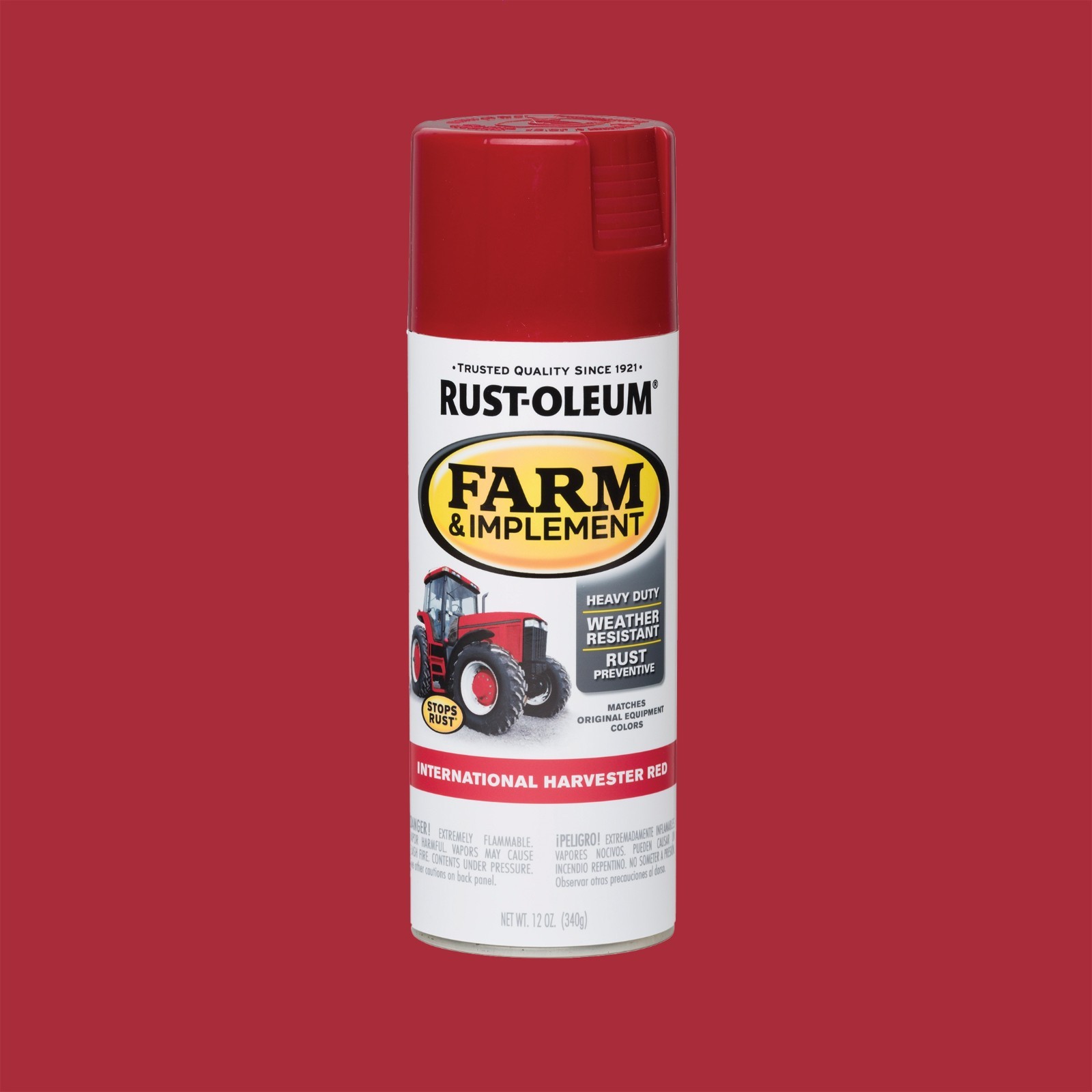 International Harvested Red, Specialty Farm & Implement Gloss Spray Paint, 12 oz