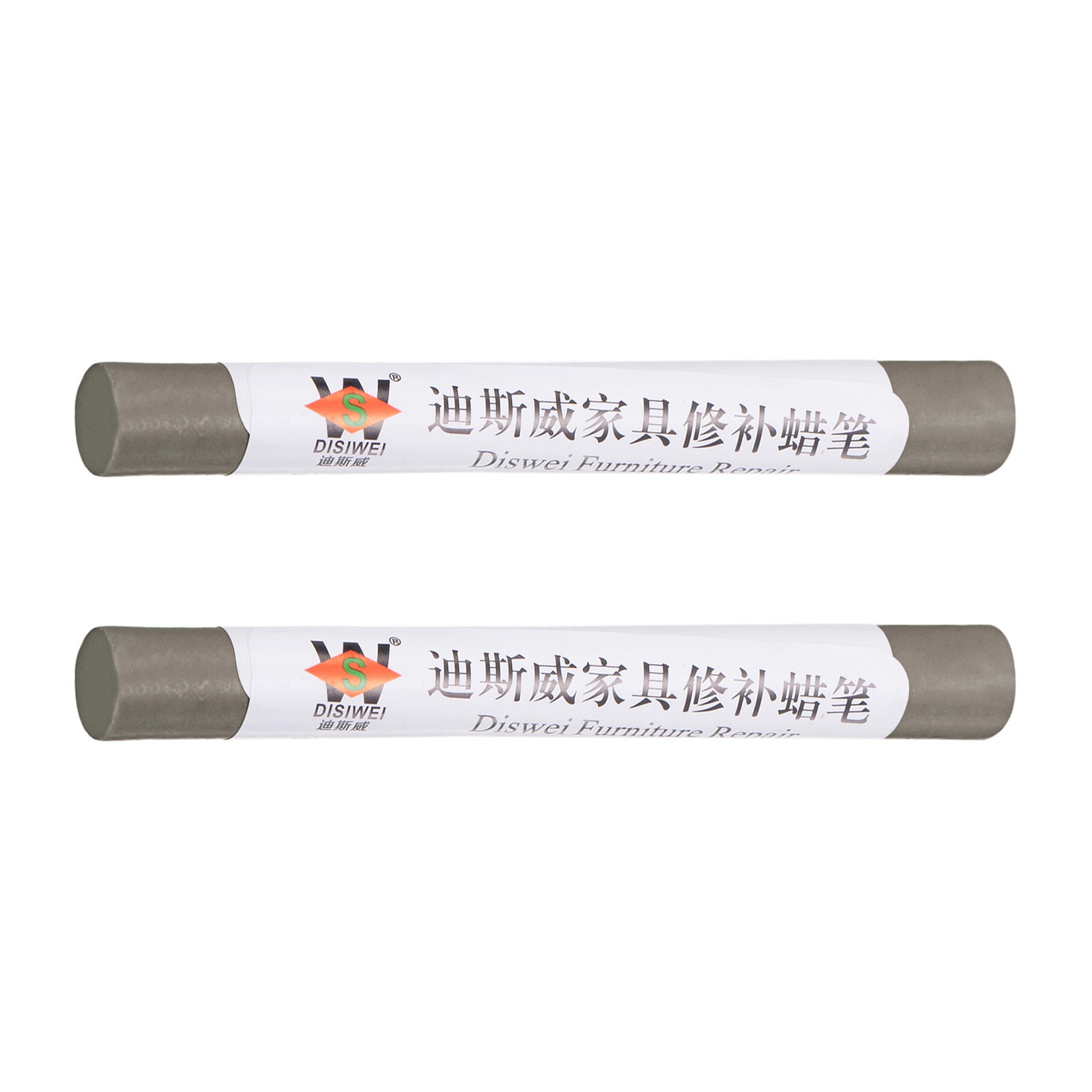 2PACK Wood Wax Filler Stick Furniture Crayons Touch Up Repair Pens Dark Gray