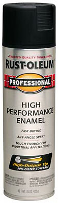 Rust-Oleum 7578-838 Fast Dry Professional Spray Enamel, Flat Black, 15-oz. –