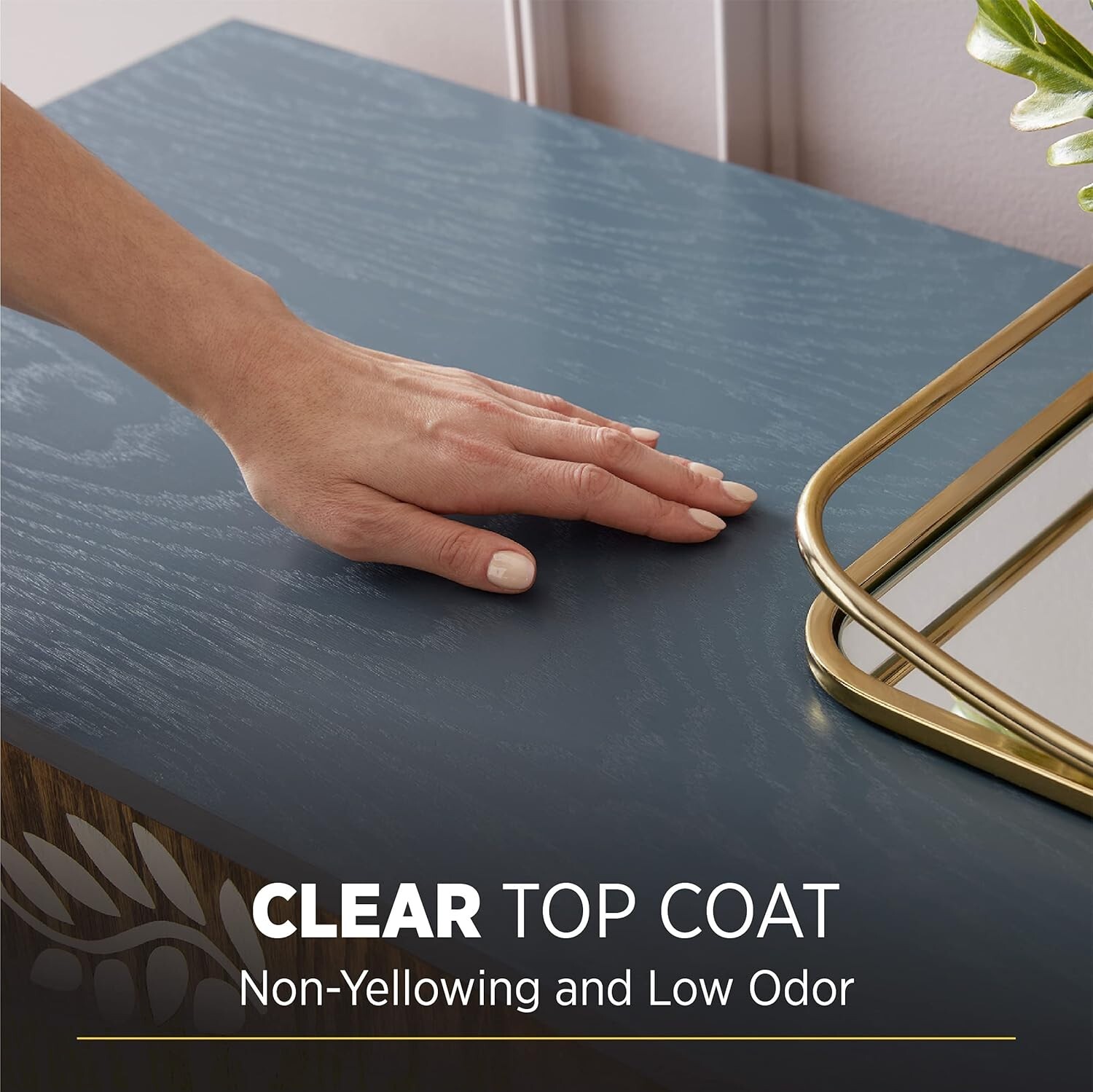Minwax 62222 Quart Water Based Polycrylic Crystal Clear Matte Topcoat Finish