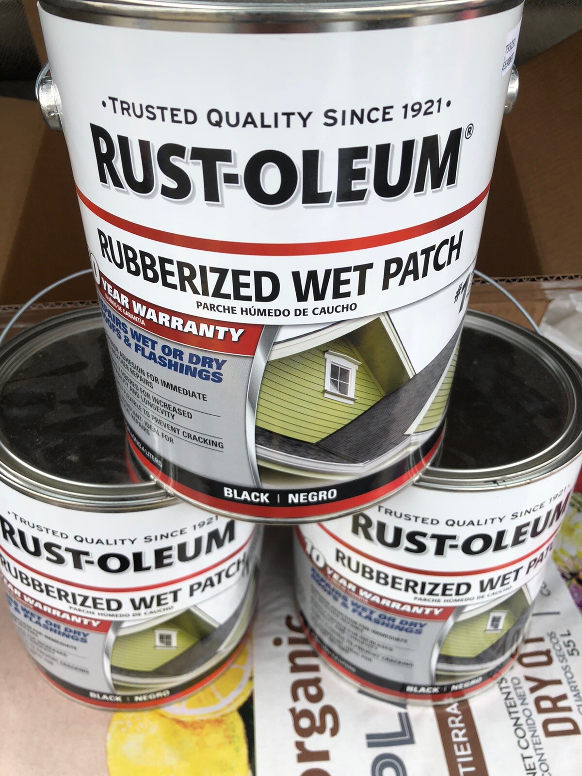 3X 0.9 GAL Rust-Oleum ® Rubberized Wet Patch