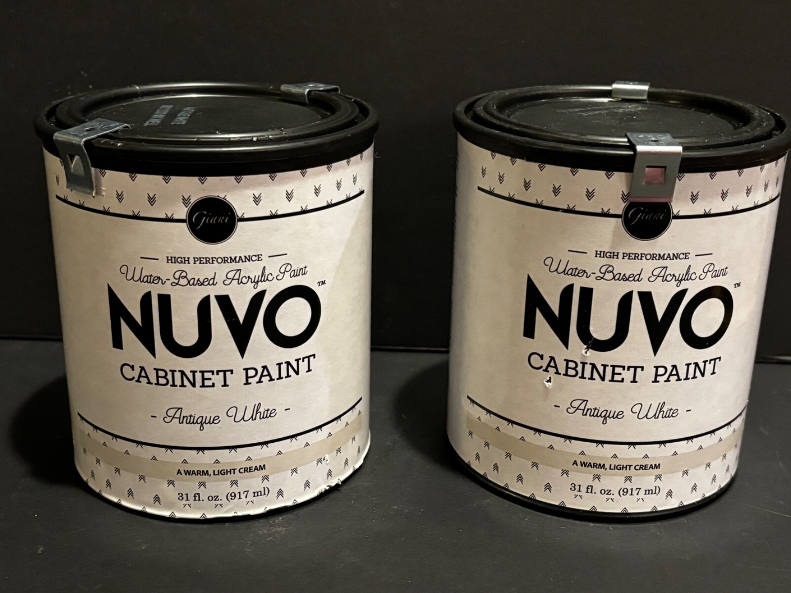 For Nuvo Plus Cabinet Paint Antique White NEW 31 oz Cans (2)