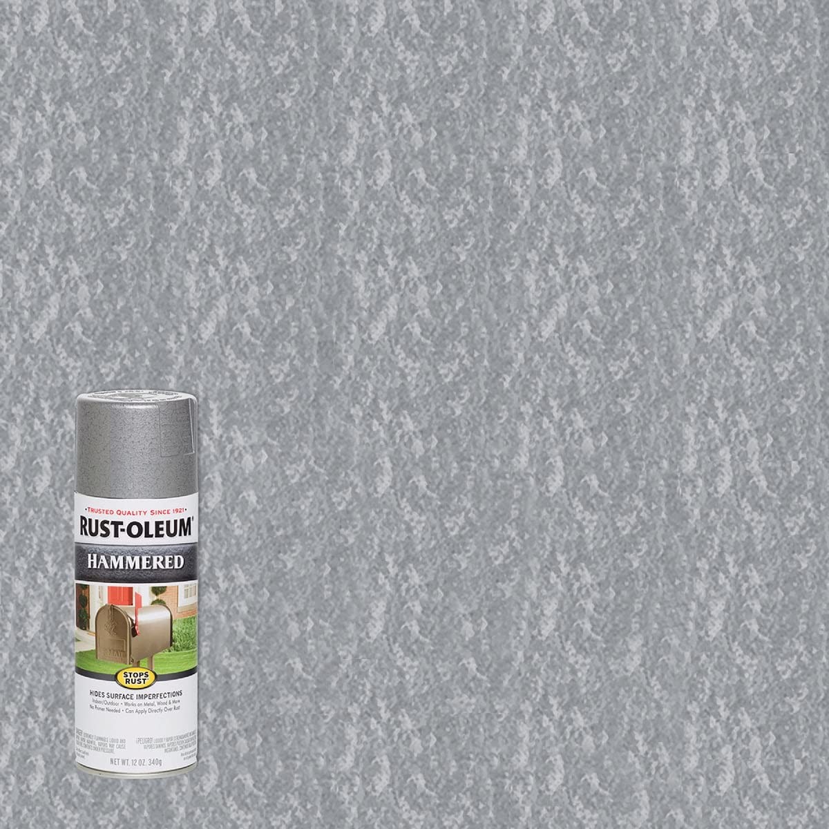 Rust-Oleum, Silver HAMMERED 12Oz