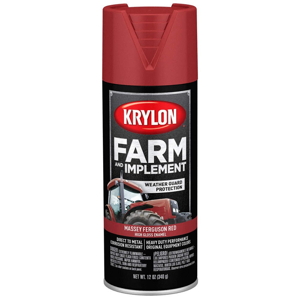 KRYLON K01939008 Spray Paint,Massey Ferguson Red 54TJ59