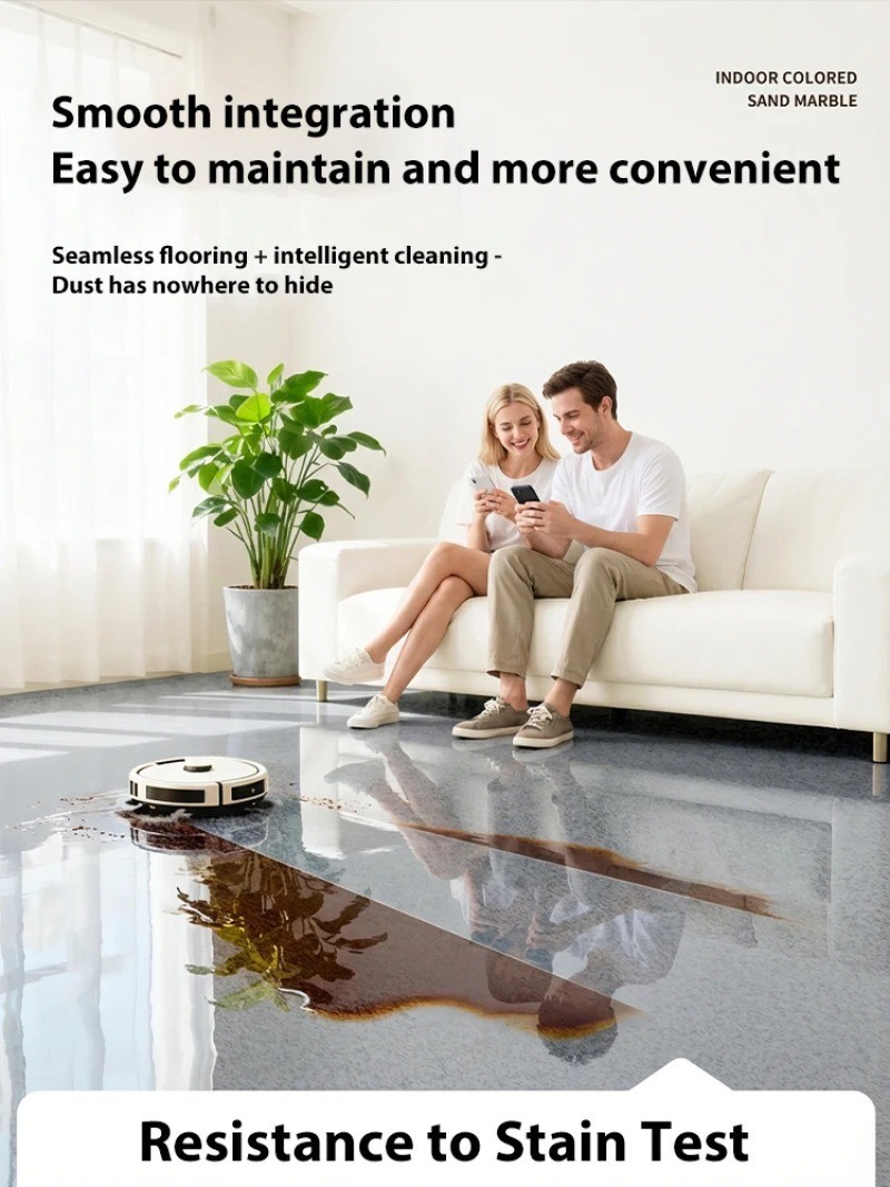 High-Gloss Marble Effect Epoxy Floor Coating, Epoxy Floor Paint (55ML)