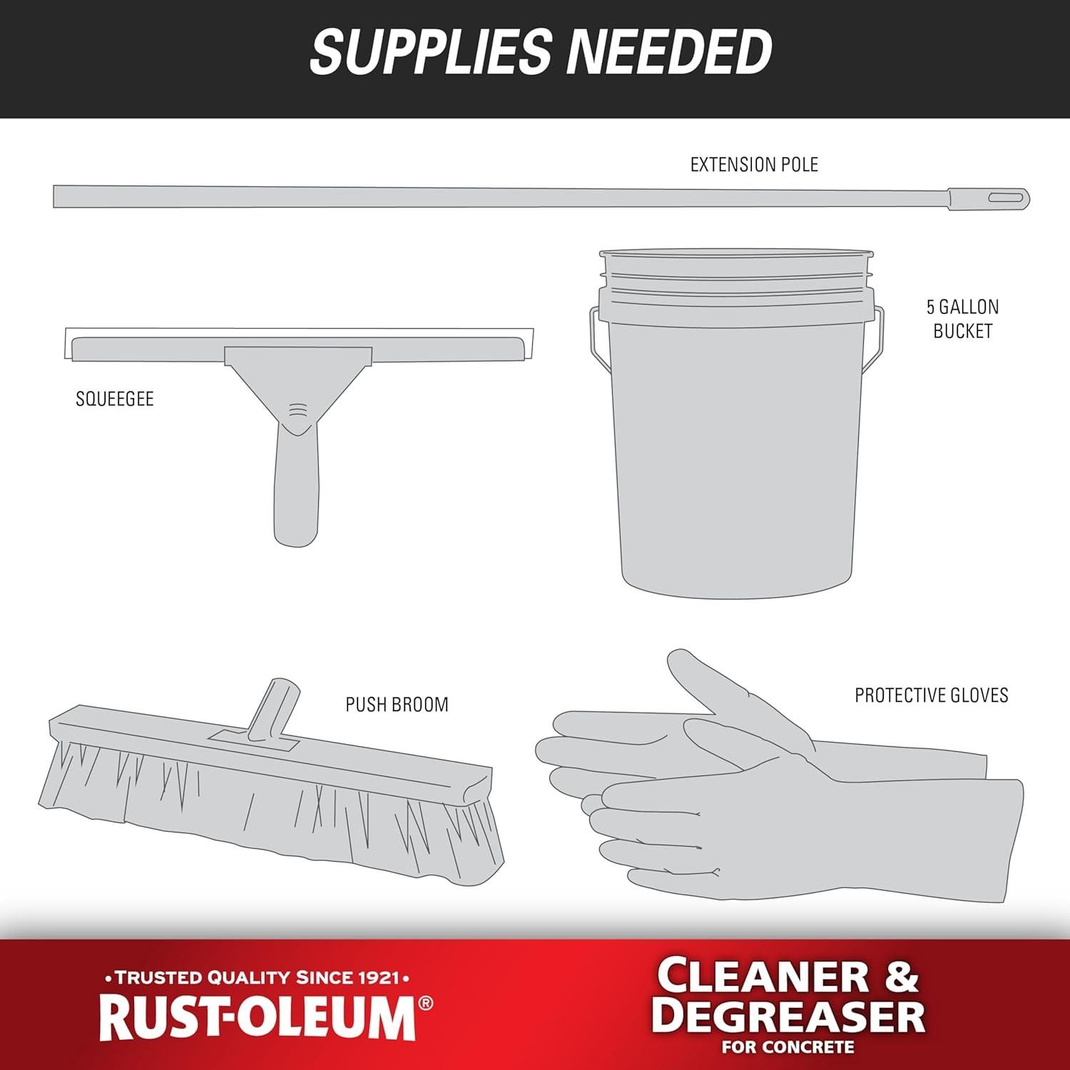 Rust-Oleum Cleaner & Degreaser for Concrete, 1 Gallon – 301243