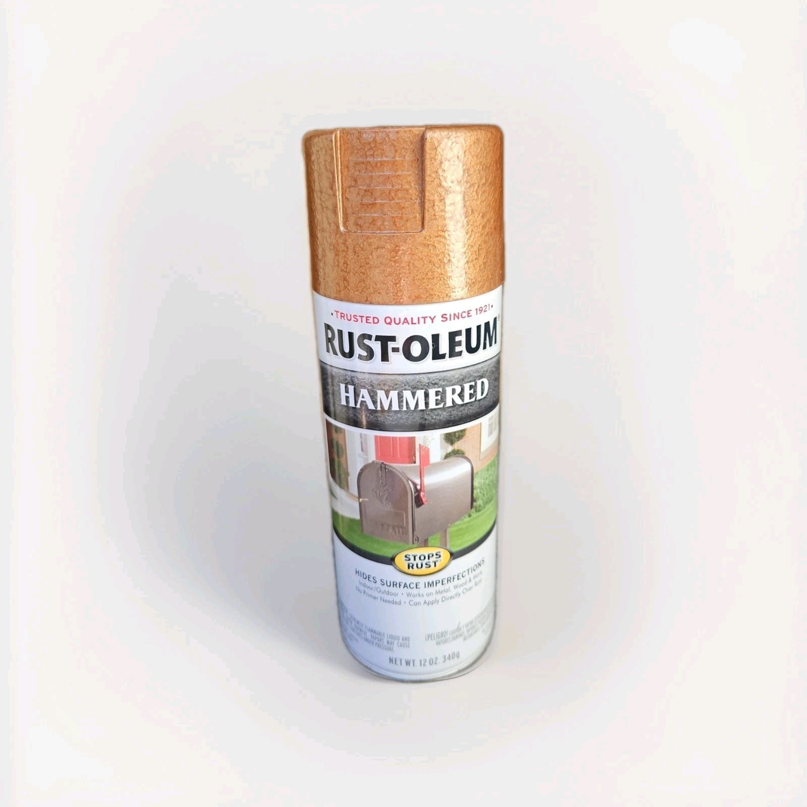 Rust Oleum Stops Rust Hammered Copper Paint 12 Fl Oz Durable Weather Resistant
