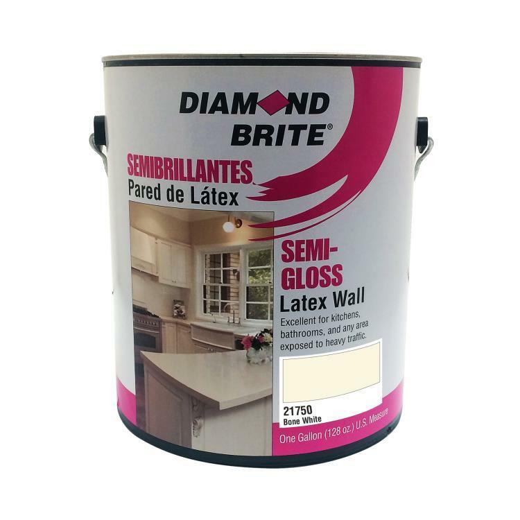 Diamond Brite 21750 Semi-Gloss Latex Wall Paint BONE WHITE gal