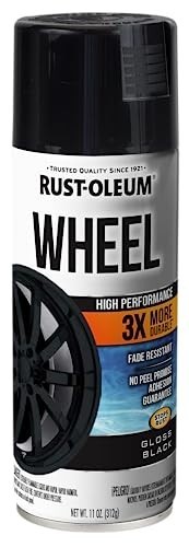 368076 High Performance Wheel Spray Paint, 11 Oz, Gloss Black
