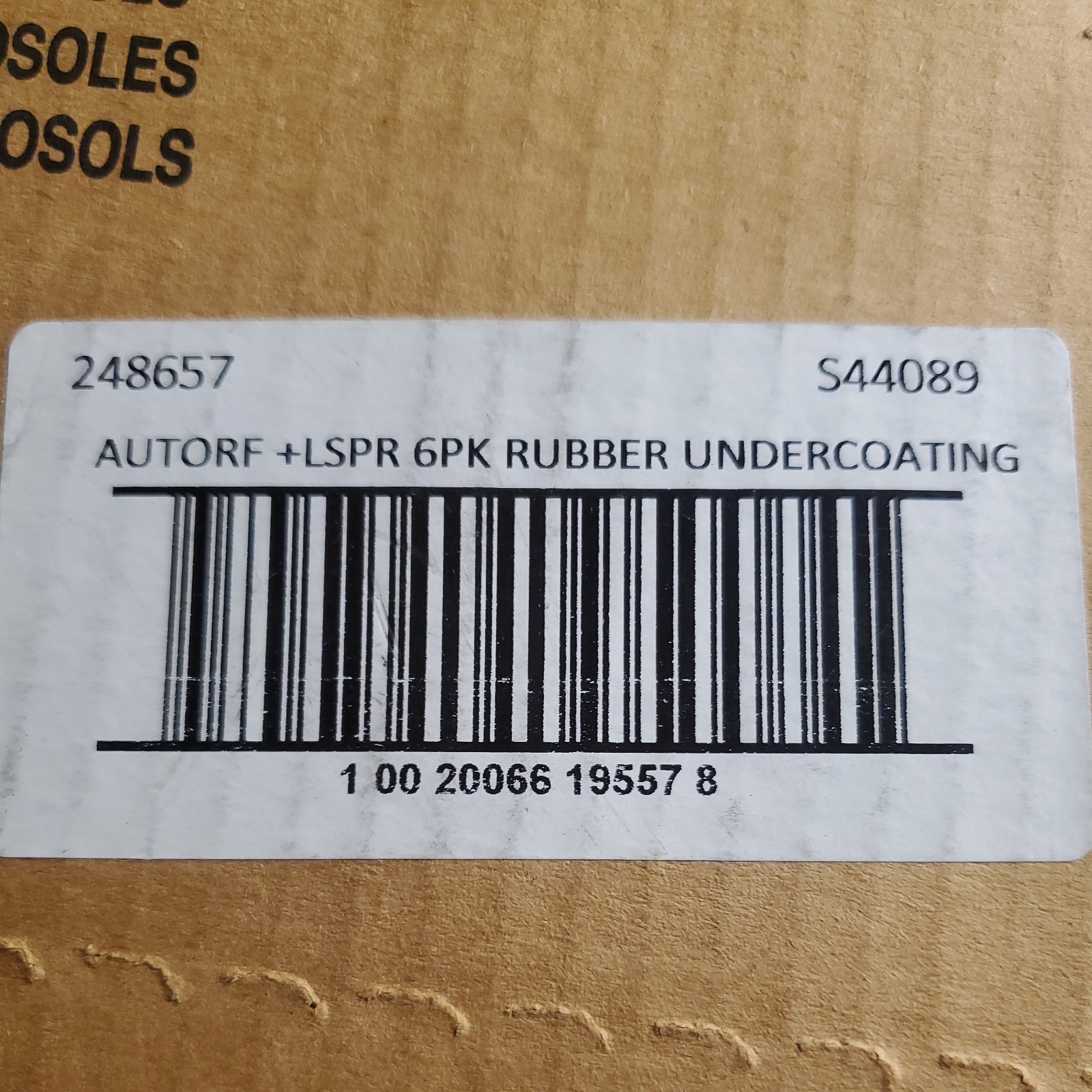 Rust-Oleum 248657-6PK Rubberized Undercoating Spray, 15 oz, Black, 6 Pack