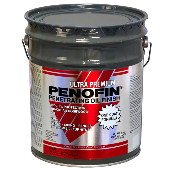 Penofin Ultra Premium Penetrating Oil Finish Red Label Transparent Cedar 5 Gal