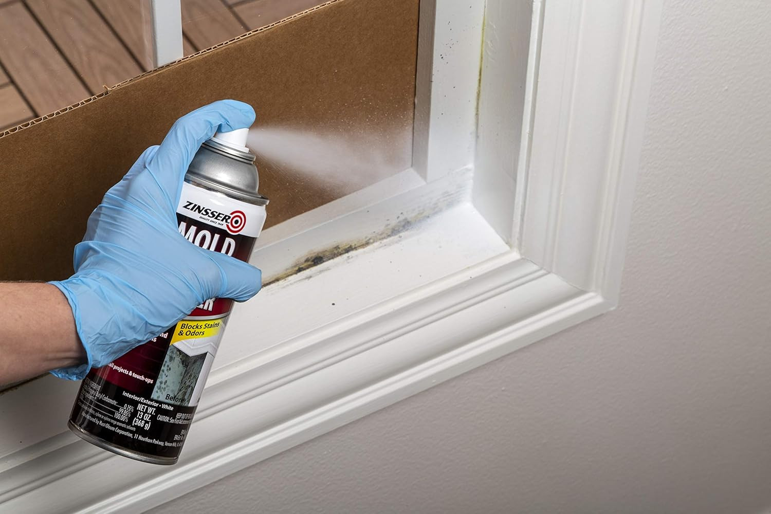 Mold Blocking Spray Primer – 6 Pack, White, 13 Fl Oz Each