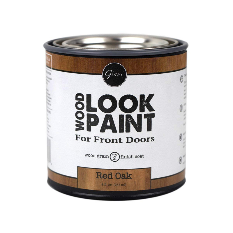 Giani Wood Look Grain Finish Coat For Front Doors 8 Oz. Red Oak