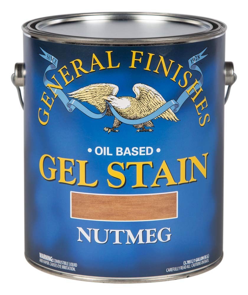 General Finishes Oil Base Gel Stain, 1 Gallon, Nutmeg – Rich Color, Durable