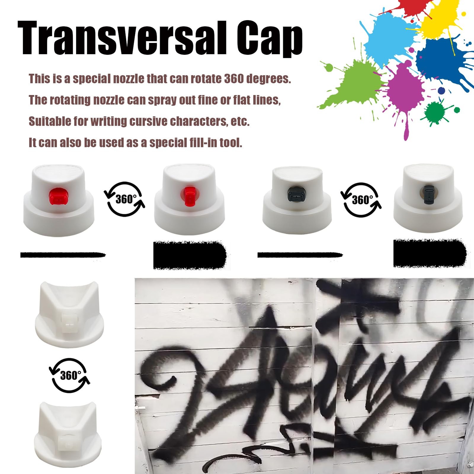 10 Pack Spray Can Nozzle for Male Cans – Universal Spray Paint Nozzles for Ca…