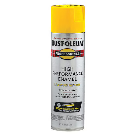 Rust-Oleum 7543838 Rust Preventative Spray Paint, Safety Yellow, Gloss,