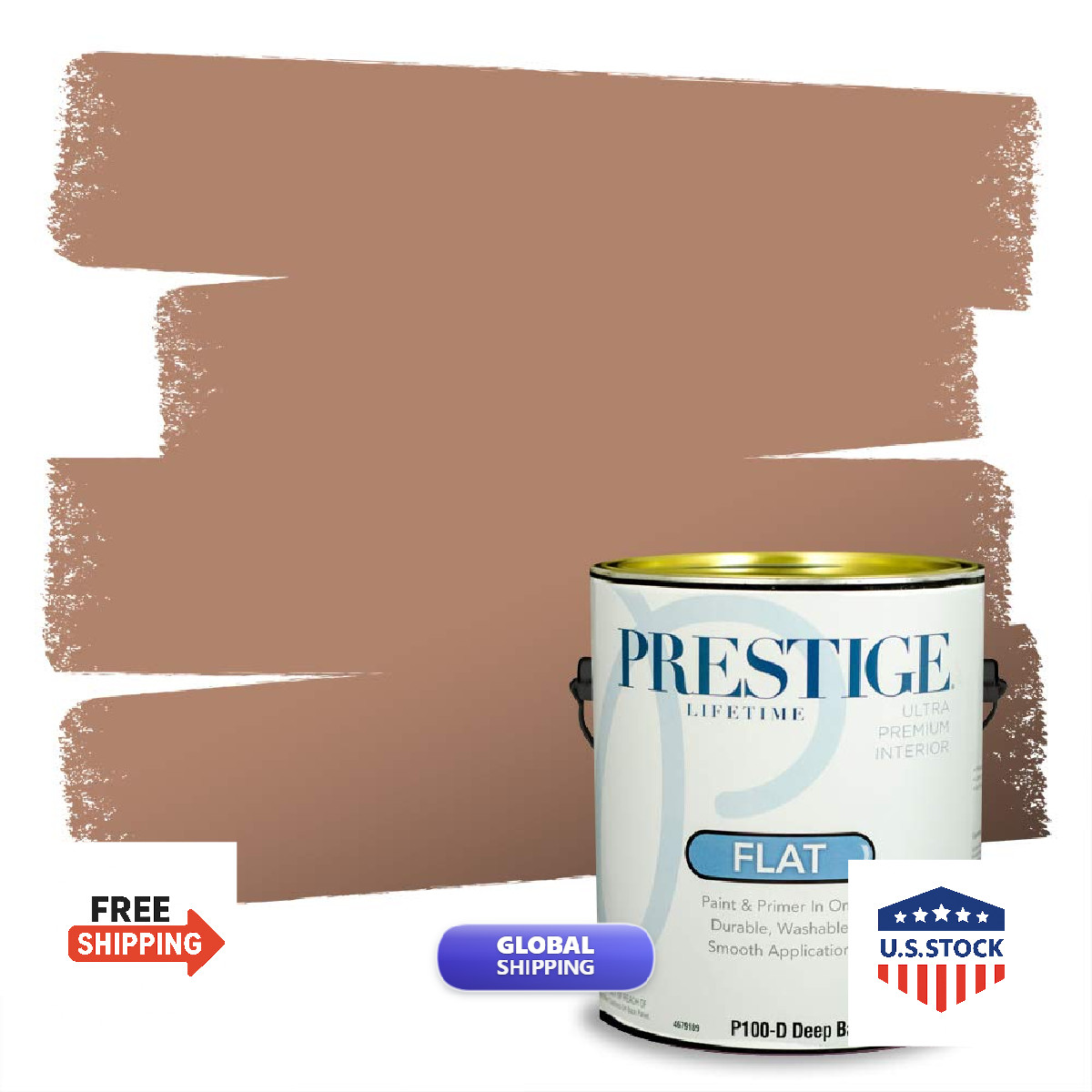 Prestige Interior Paint And Premiumr In One Ground Nutmeg Flat 1 Gallon