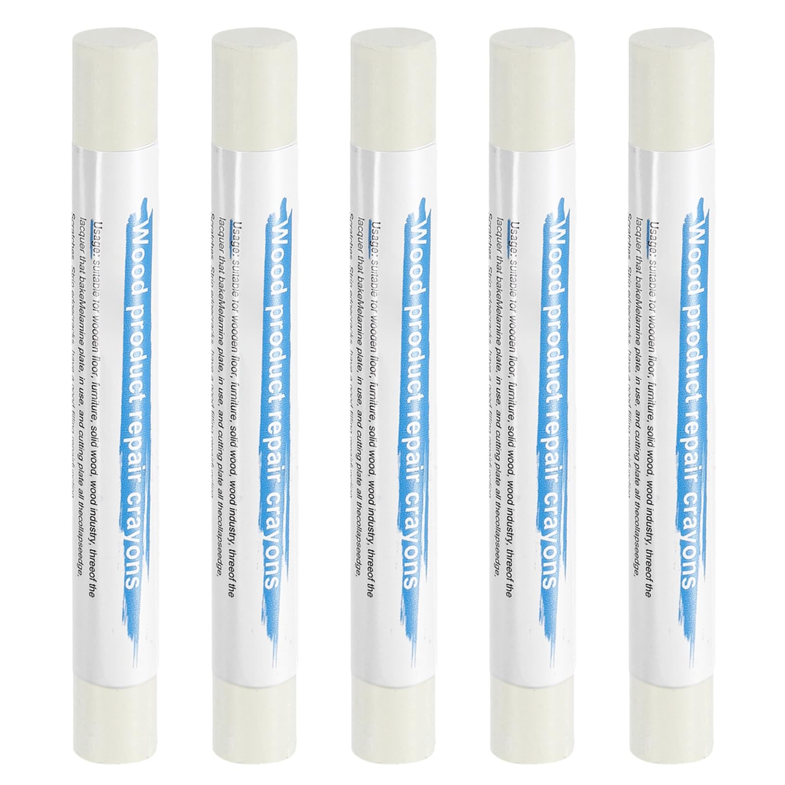HARFINGTON 5pcs Wood Filler Sticks Wooden Wax Touch Up Regular, Pale